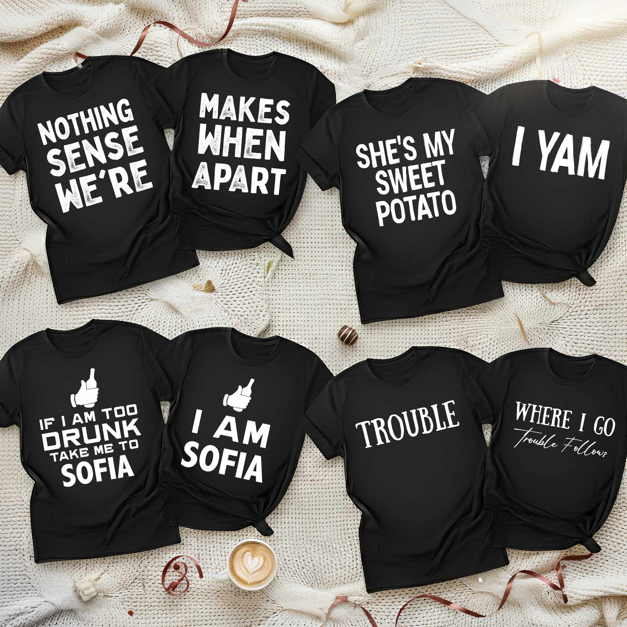 Couple-Funny-Matching-Personalized-Shirt_1.jpg Couple Funny Matching - Personalized Couple Matching Shirts - Image 1