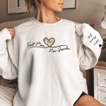 First Mom Now Grandma Custom Names On Sleeve - Personalized Sweatshirt - Image 5
