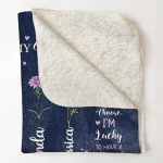 If Besties Were Flowers I'd Pick You - Custom Birth Flower - Personalized Blanket Big Size - Image 5