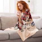 You & Me And Our Fur Babies - Personalized Pet Blanket Big Size - Image 6