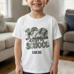 100 Days Of School Camo Style Gift For Kid - Personalized Shirt - Image 2