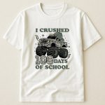 100 Days Of School Camo Style Gift For Kid - Personalized Shirt - Image 3