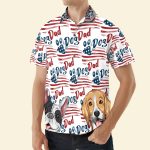 Dog Dad Patriotic America 4th Of July - Personalized Hawaiian Shirt - Image 9