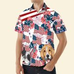 Dog Dad Patriotic America 4th Of July - Personalized Hawaiian Shirt - Image 4