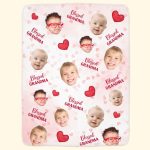 Blessed Grandma - Personalized Photo Blanket - Christmas, New Year Gift For Grandma, Nana, Mimi, Gigi Big Size - Image 4