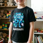Brainrot Six Seven Kid Gaming - Personalized Shirt - Image 3