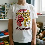 Brainrot Six Seven Kid Gaming - Personalized Shirt - Image 4