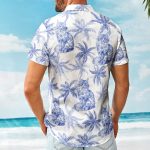 Cat Lover Chinoiserie Toile De Jouy Style - Personalized Hawaiian Shirt - Image 2