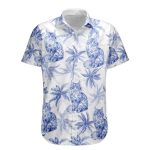 Cat Lover Chinoiserie Toile De Jouy Style - Personalized Hawaiian Shirt - Image 4
