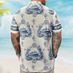 Cruise Ship Nautical Pattern - Personalized Hawaiian Shirt - Image 5
