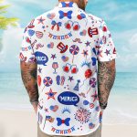 Custom Face Funny Happy 4th Of July - Personalized Photo Hawaiian Shirt - Independence Day Shirt - Image 4