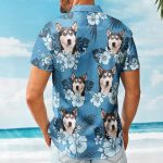 Custom Face Funny Photo Tropical Hibiscus Hawaii Tribal For Men, Women - Custom Photo Hawaiian Shirts - Image 2