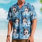 Custom Face Funny Photo Tropical Hibiscus Hawaii Tribal For Men, Women - Custom Photo Hawaiian Shirts - Image 4