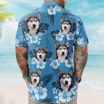 Custom Face Funny Photo Tropical Hibiscus Hawaii Tribal For Men, Women - Custom Photo Hawaiian Shirts - Image 5