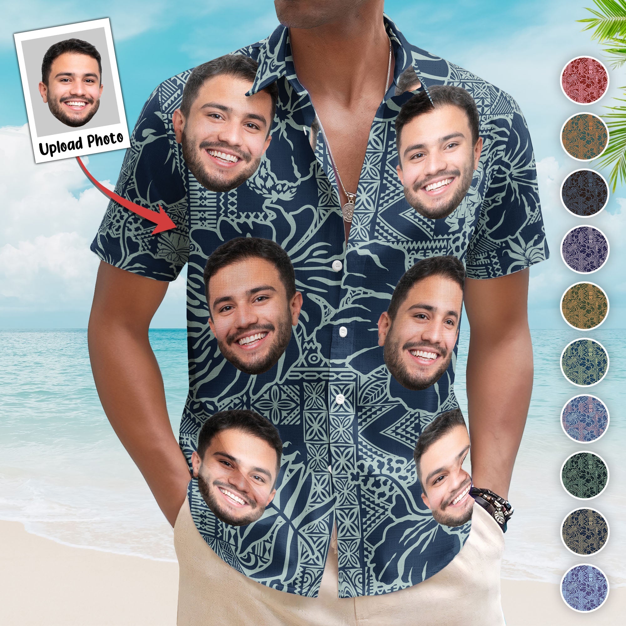 Custom-Photo-Funny-Pet-Family-Friends-Tiki-Bar-Summer-Custom-Photo-Hawaiian-Shirts_1_b14ba68f-3e8c-4d1d-9607-1c70d0277b91.jpg Custom Photo Funny Pet Family Friends Tiki Bar Summer - Custom Photo Hawaiian Shirts - Image 1