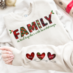 Family Is Tied Together With Heartstrings - Personalized Sweatshirt - Image 4