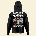 Father & Children A Bond That Can't Be Broken - Personalized Back Printed Shirt - Image 3