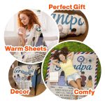 Grandpa Times With You Are Special And All Too Quickly Pass - Personalized Blanket Big Size - Image 4