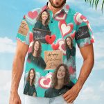 Happy Valentine's Day - Personalized Photo Hawaiian Shirt - Image 4