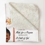 I Am A Child Of God Bible Verse - Personalized Blanket Big Size - Image 5