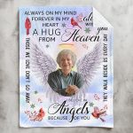 I Am Always With You A Hug From Heaven - Personalized Photo Blanket Big Size - Image 2
