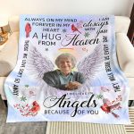 I Am Always With You A Hug From Heaven - Personalized Photo Blanket Big Size - Image 4