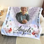 I Am Always With You A Hug From Heaven - Personalized Photo Blanket Big Size - Image 5