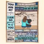 I Am So Proud Of You - Personalized Daughter Blanket Big Size