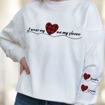 I Wear My Heart On My Sleeve - Personalized Sweatshirt - Image 2