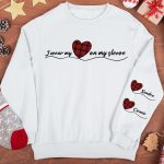 I Wear My Heart On My Sleeve - Personalized Sweatshirt - Image 3