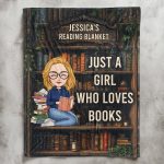 Just A Girl Who Loves Books - Personalized Blanket - Gift For Daughter Big Size - Image 6