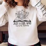 Just A Girl Who Loves Books - Personalized Sweatshirt - Image 3