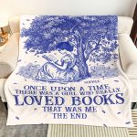 Once Upon A Time Chinoiserie Toile De Jouy - Personalized Blanket Big Size - Image 3