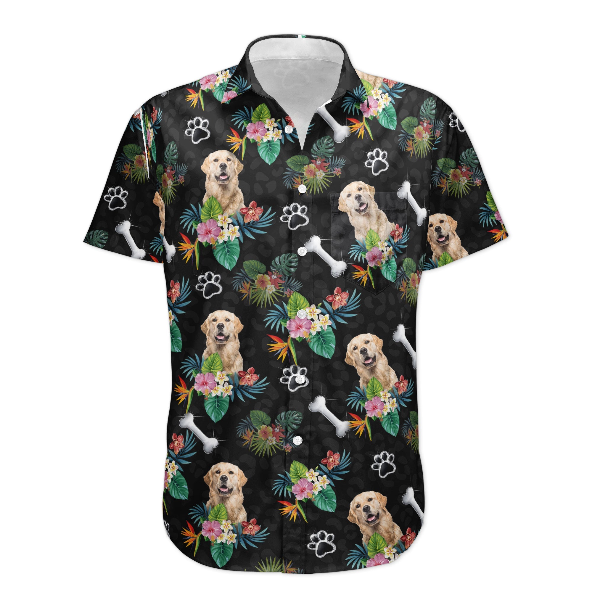 Photo-Inserted_-Dog-Hawaiian-Personalized-hawaiian-with-pocket-shirt-Loving-Birthday-Gift-For-Dog-Dad-Dog-Lover-Dog-Owner1.jpg Dog Hawaiian - Personalized Photo Hawaiian With Pocket Shirt - Image 1