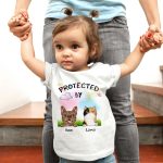Protected By - Personalized Custom Shirt & Baby Onesie - Image 4