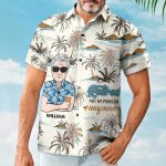 Retired Not My Problem Anymore - Personalized Hawaiian Shirt - Image 3