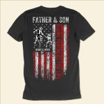 Riding Partners For Life - Personalized Shirt - Birthday, Biker Gift For Dad, Father, Husband, Grandpa, Family Members