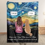 Snuggle This Blanket Memorial Gifts For Loss Of Pets Van Gogh Style - Personalized Blanket Big Size