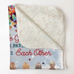 The Greatest Gift Our Parents Gave Us Was Each Other - Personalized Blanket Big Size - Image 4