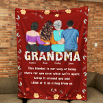 Think Of It As A Hug From Us - Personalized Blanket Big Size