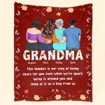Think Of It As A Hug From Us - Personalized Blanket Big Size - Image 2