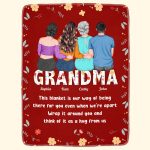 Think Of It As A Hug From Us - Personalized Blanket Big Size - Image 3