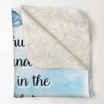 Think Of This As A Hug From Dad To You - Personalized Blanket Big Size - Image 4