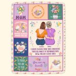 This Blanket Reminds You How Much I Love You Floral Patterns - Personalized Blanket Big Size - Image 3