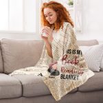 This Is My Book Reading Blanket - Cartoon Version - Personalized Blanket Big Size - Image 7
