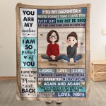 You're My Daughter - Personalized Blanket Big Size