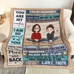 You're My Daughter - Personalized Blanket Big Size - Image 3